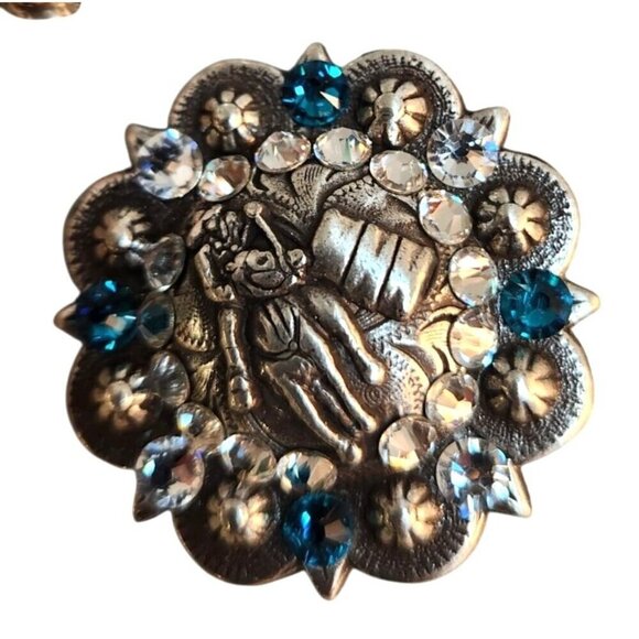 Western Beaded Keychain With Snap-On Purse Accessory and 2 interchangeable conch - Picture 11 of 14